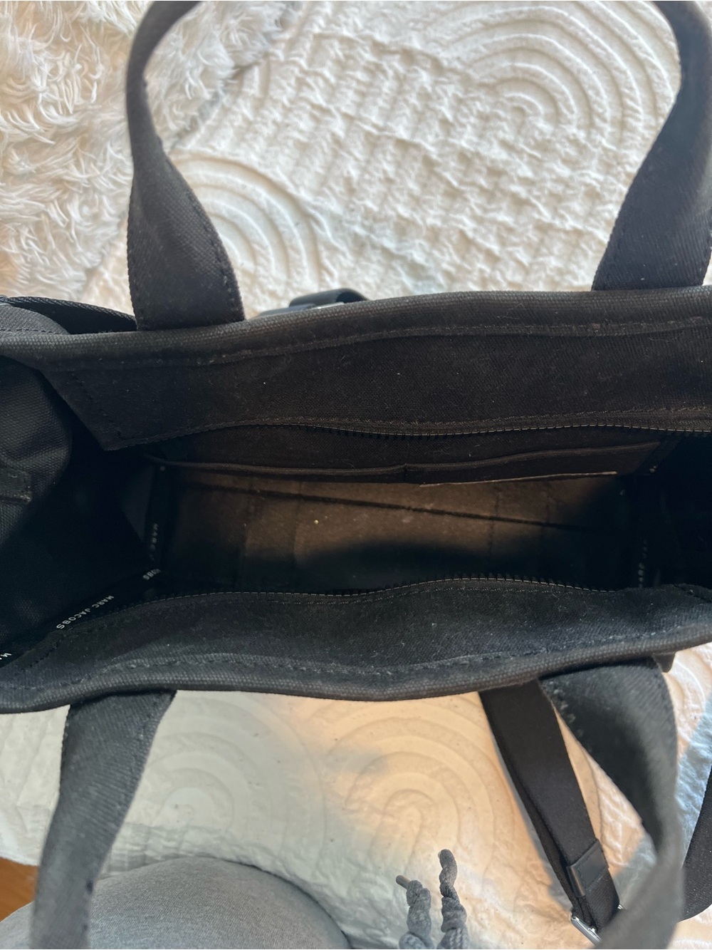 Marc Jacobs Black Canvas Laptop Tote